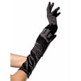 thumbnail image 4 of Leg Avenue Women's Elbow Length Satin Gloves, Black, One Size, 4 of 8