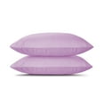 thumbnail image 2 of Set of 2 Ultra Soft Microfiber Zippered Pillow Cases (Queen, Lilac), 2 of 6