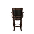 thumbnail image 5 of Bowery Hill Faux Leather Cappuccino/Black Swivel Bar Stool Rectangular 31" Unassembled, 5 of 9