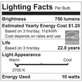 thumbnail image 5 of Sunlite LED Par30 Short Neck Light Bulb 120v Dimmable 2700K - Warm White, 5 of 5
