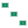 thumbnail image 4 of Manteles individuales Cateissary tapete de comedor verde Type1 NO1, 4 of 6