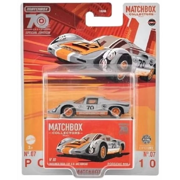 Matchbox Porsche 910 Collectors 70th Special Edition