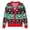 Santa Reindeer, variant on BounceUp Mens Ugly Christmas Sweater Cardigan V Neck Button Front Long Sleeve Knitwear