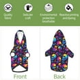 thumbnail image 6 of Fotbe mushroom rainbow color Skull Print Small Dog Sweater Hoodies Pet Grey Hooded Soft Fleece Sweatshirts with Pocket Fall Winter Puppy Cat Sweaters Warm Clothes-X-Small, 6 of 7