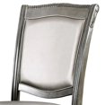 thumbnail image 4 of Bowery Hill 19" Traditional Faux Leather & Wood Dining Chair in Gray (Set of 2), 4 of 6