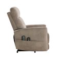 thumbnail image 6 of Brown Microfiber Upholstered Power Lift Chair With Heating And Massaging Options For Living Room Heat & Massage Functions, Textured Upholstery,, 6 of 6