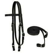 Tahoe Tack Double Layered Nylon Western Headstall with Matching Split Reins