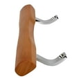thumbnail image 5 of Patio Glass Door Wood Handle Set Replacement - Chrome with Wood Door Handle 10" with 6-5/8" hole spacing - Sliding Patio Glass Door Repair | Glass Door Handle Wood with Chrome Finish, 5 of 7