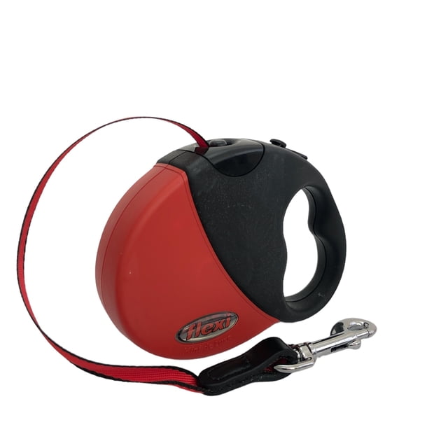 Correa retráctil Flexi cinta de 3 metros color rojo para perro