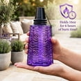 thumbnail image 4 of Seraphic Table Top Citronella Torches for Outdoor Patio, 16oz Decorative Glass Torch Citronella Oil Candles for Outside Deck, Garden, Parties, Set of 3, Purple, 4 of 12