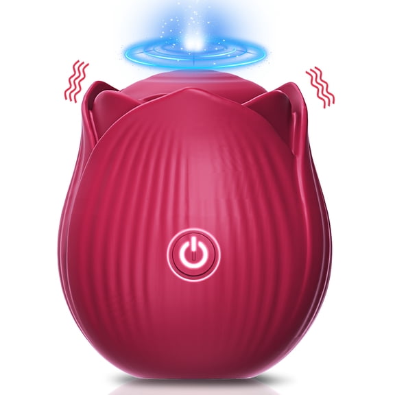 TIANYI Rose Vibrator for Women Clitoral Stimulator 10 Beating Modes Waterproof Rechargeable Adult Toy