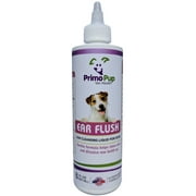 Ear Flush by Primo Pup - with QuickDry, PowerClean and InfectFree - Clinical Strength Otic Cleansing Solution for Dogs - 8 fl oz