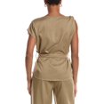 thumbnail image 2 of ESTELLINA womens  Woven Top, s, Brown, 2 of 3