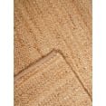 thumbnail image 6 of Rugsotic Carpets Hand Woven Jute 10'x13' Area Rug Solid Light Brown J00008, 6 of 8