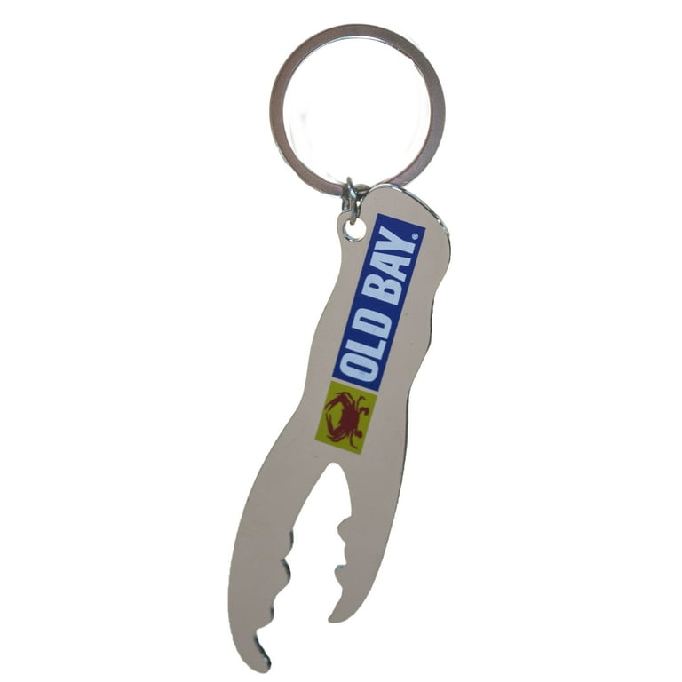 Old Bay Crab Claw Metal Bottle Opener Key Chain