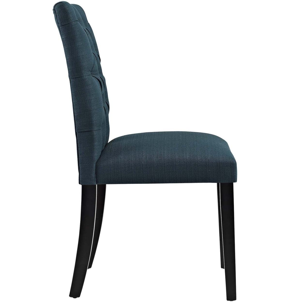 Modway Duchess 21.5" Modern Style Fabric Dining Chair in Azure Blue (Set of 2)