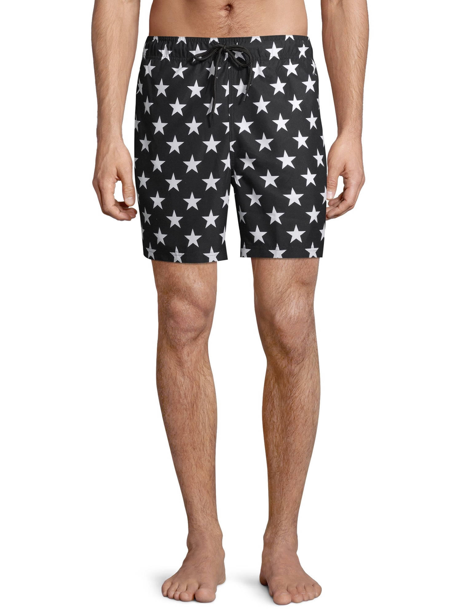 mens stars and stripes swim trunks