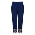 thumbnail image 1 of Minnieouse Leggings elásticos Entrenamiento Pantalones de yoga Pantalones de chándal de tres cuartos Ropa Prendas para la parte inferior del cuerpo Azul 5XL Minnieouse AP011138-28, 1 of 6
