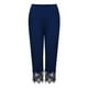 thumbnail image 1 of Guardurnaity Leggings de cintura alta Pantalones de yoga transpirables Pantalones de chándal de tres cuartos Ropa Prendas para la parte inferior del cuerpo Azul 4XL, 1 of 6