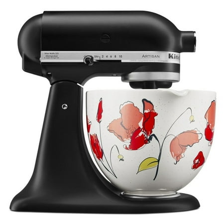 KitchenAid - 5-Qt. Ceramic Bowl for Tilt-Head Stand Mixers - Poppy