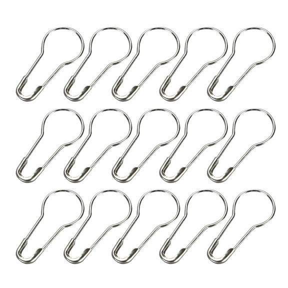 WORGEOUS  1000 Pcs Large Safety Pins for Cloth Diapers Clothing Silver