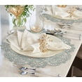 thumbnail image 3 of Doilies Set of 4 for Dining Table, Gray Table Linen, Table Placemats, 15 inches Round - The Creola Collection - Home Decor, 3 of 9