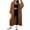 Brown, variant on Women's Oversized Open Front Cable Knit Long Cardigan Draped Sweater Coat M Size Coffee