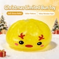 thumbnail image 5 of Christmas Bao Bun Squishy Toy, 3.2 Inch Glitter Squishy Fidget Toys, Mystery Stress Ball Squishies for Christmas with Steamer Container for Kids Adults Christmas Stocking Stuffer, 5 of 6