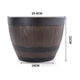 thumbnail image 6 of Rustic Resin Barrels Bucket Flower Planter Plant Pots Boxes Container Pail Backyard Planter Outdoor Indoor, 6 of 6