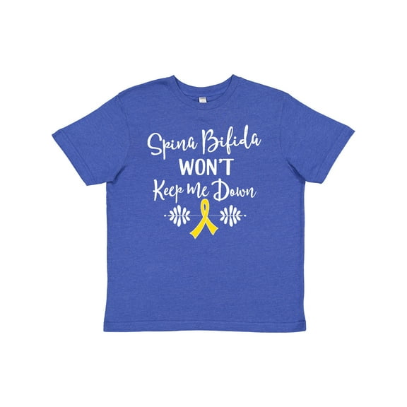 Inktastic Spina Bifida Awareness Message Ribbon Youth T-Shirt