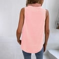 thumbnail image 4 of Idoravan Tank Tops for Women Women's Sleeveless Solid Color Sexy V-neck Lace Casual Fashion Loose Tank Top, 4 of 5