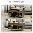 thumbnail image 4 of HOMCOM Lift Top Coffee Table with Hidden Storage Compartment, Drawer, 4 of 10