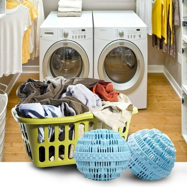1 Pce Boule de Lessive Verte Écologique Réutilisable Molécules d'Anion Nettoyage Boule Magique de Lavage