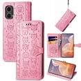 thumbnail image 3 of Funda Cartera FOXDOCK para Motorola Moto G85 , Flip PU con Relieve de Gatos y Perros, Tarjetero y Soporte, 3 of 6