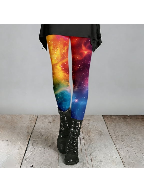 High Waist Galaxy Print Leggings For Stretchy Workout Yoga Pants With For Fitness And Casual Wear