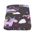 thumbnail image 2 of CADecor Magic Unicorn Flying On Rainbow Throw Blanket Bed Sofa Blanket 58x80 inches, 2 of 3