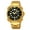 gold black, variant on Men's Business Quartz Watch with Stainless Steel Strap, Luminous, Water Resistant