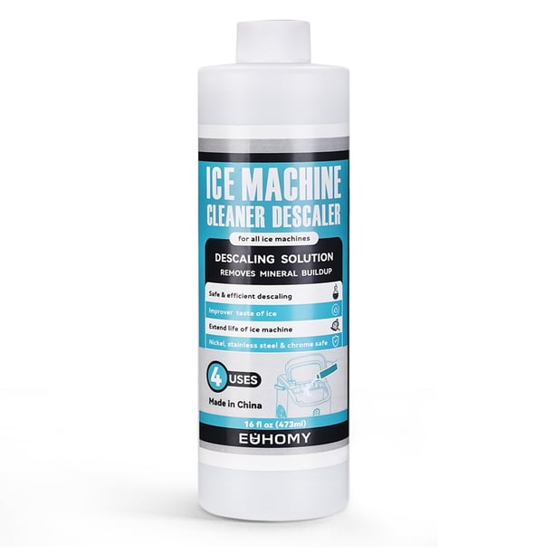 Limpiador desincrustante para máquinas de hielo EUHOMY 473 ml (4 usos/botella)