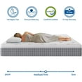 12 Inch Queen Mattress Hybrid Mattress Made in USA Medium Firm