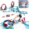 thumbnail image 1 of Slot Car Race Track Sets Electric Remote Control Car Track Racing Game Rechargable Magnetic Cars Racing with Hand Controllers Circular Overpass Track Gifts Birthday Toys for Boys Kids Age 6 7 8-12, 1 of 6