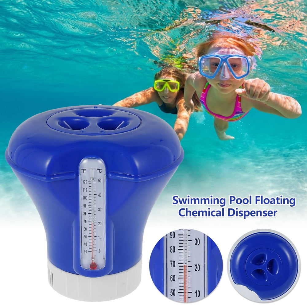 HOTBEST Floating Chlorine Dispenser with Thermometer, Large Capacity