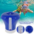 thumbnail image 2 of Muyoka Dispensador de cloro flotante con termómetro, gran capacidad para piscina, dispensador de tabletas químicas flotantes, herramienta de limpieza de piscinas, flotador químico para piscinas, spas, Muyoka Hogar, 2 of 7