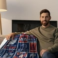 thumbnail image 2 of Football Fans Style Throw Blanket Buffalo Football Team Gifts for Who Loves Football Super Soft Sports Blanket for Couch Sofa Bed All Season 60"×50", 2 of 6