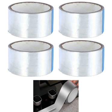 2Packs Professional Grade Aluminum Foil Duct Tape  3.9mil , 2" X65 Feet Insulation Adhesive Metal Ducts   B0bf3ngvdz