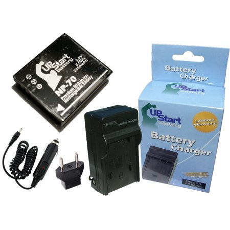 Pentax X90 Battery and Charger with Car Plug and EU Adapter - Replacement for Pentax D-LI106 Digital Camera Batteries and Chargers (2150mAh  3.7V  Lithium-Ion)