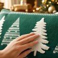 thumbnail image 6 of Btomtd Velvet Throw Pillow Cover 12 x 20 Inch, Christmas Embroidered Pillow Cases, Holiday Decorative Cushion Cover for Xmas Sofa Couch, B, 6 of 7