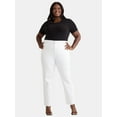 thumbnail image 5 of Terra & Sky Women's Plus Size Straight Jeans, Sizes 16W-26W, 5 of 5