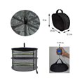 thumbnail image 4 of 2 Layer Herb Drying Rack Folding Net Dryer Mesh with Zippers Hanging Basket Drying Net, 4 of 8
