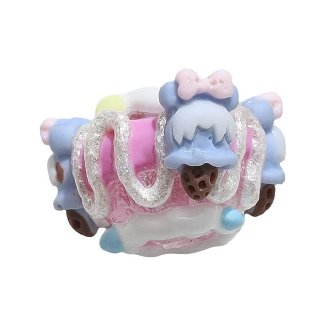 jifeng Perle en Résine Couleur Bonbon Bricolage Fait Main Perle Peinte Perles Entretoises pour Collier D