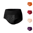 thumbnail image 2 of Paiwinds Women‘s Postpartum High Waist Cotton Briefs - Abdominal Support & Hip Lifting Underwear with Embossed Pattern, Wide Size Range for Comfortable Recovery, 2 of 3